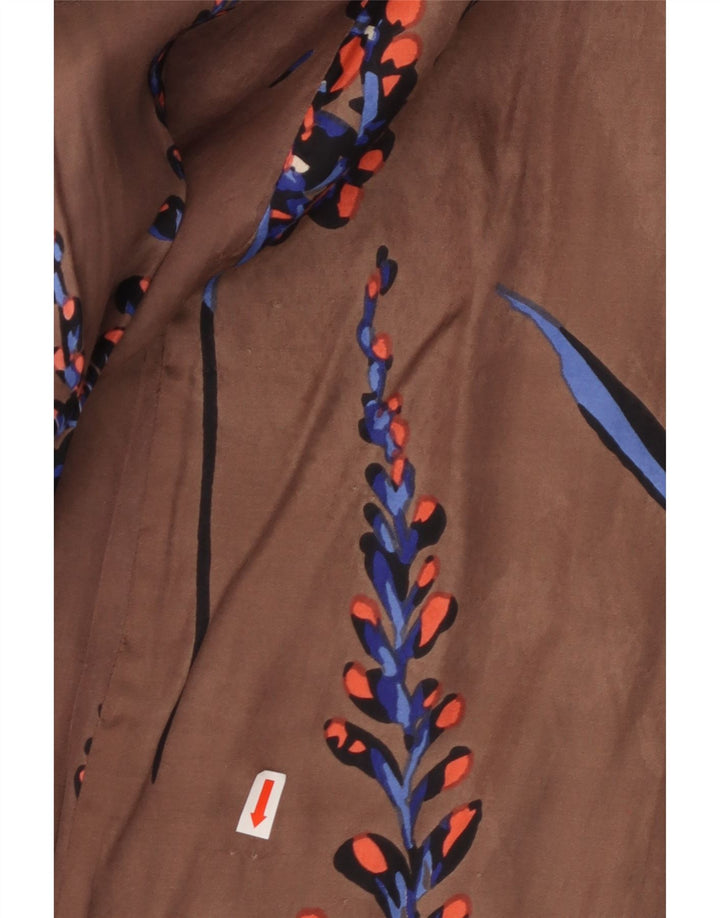 Damska sukienka maxi bez rękawów GREAT PLAINS UK 12 Średni brąz w kwiaty ze sztucznego jedwabiu