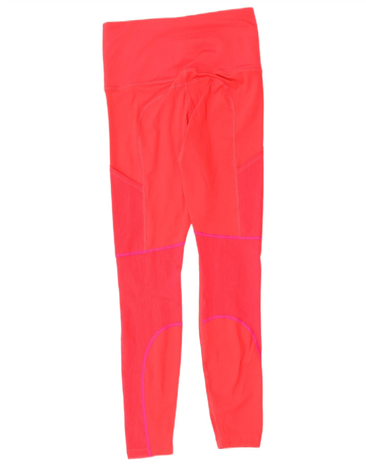 Damskie legginsy NIKE Dri Fit UK 8, małe, czerwone, poliestrowe