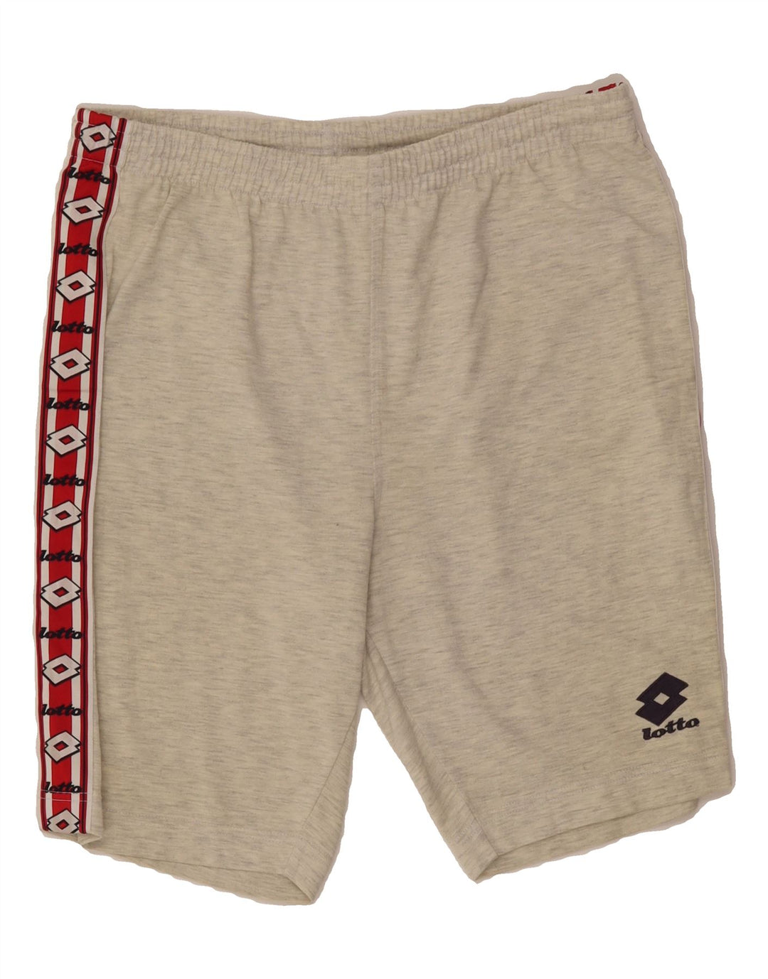 LOTTO Mens Graphic Sport Shorts Large  Grey Colourblock Vintage Lotto and Second-Hand Lotto from Messina Hembry 