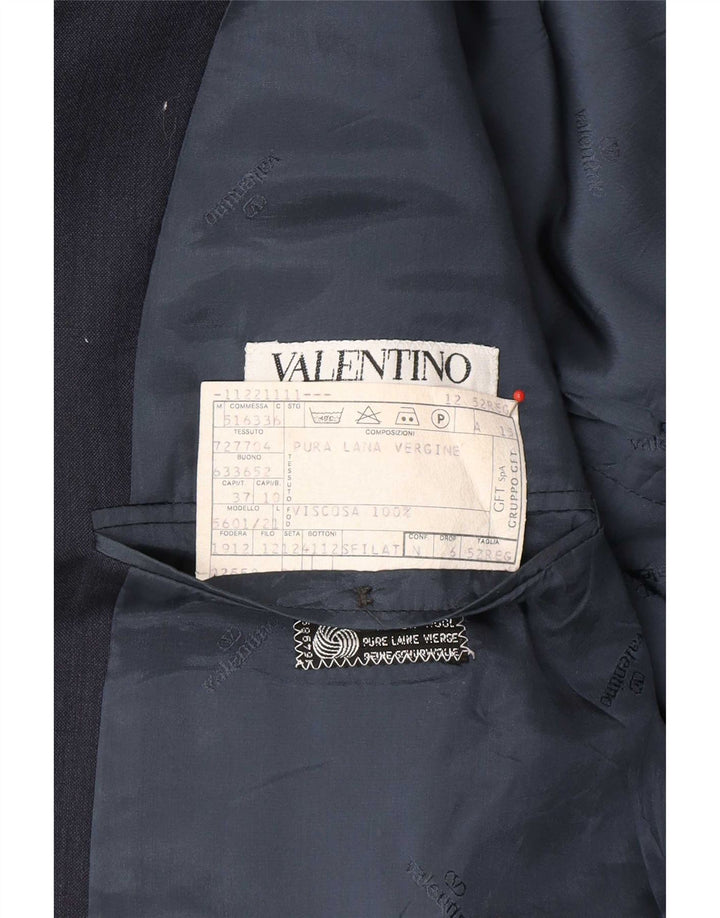 Valentino Męska marynarka zapinana na 2 guziki IT 52 XL Granatowa, nowa wełna