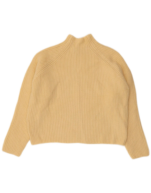 Damski sweter typu Crop Oversize z golfem ZARA UK 10 Small Yellow