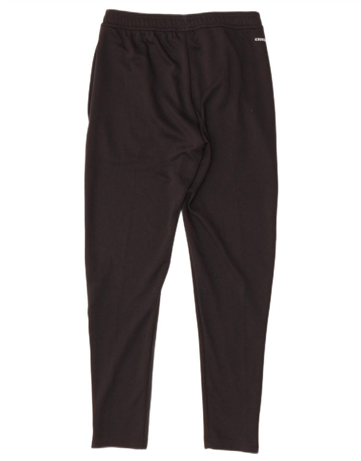 Damskie spodnie dresowe Adidas Aeroready UK 10, małe, czarne, poliestrowe