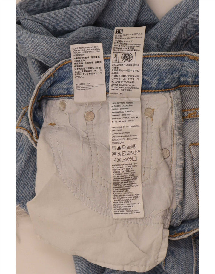 Damskie jeansy Levi's Wedge Straight W24 L28 Niebieskie bawełniane