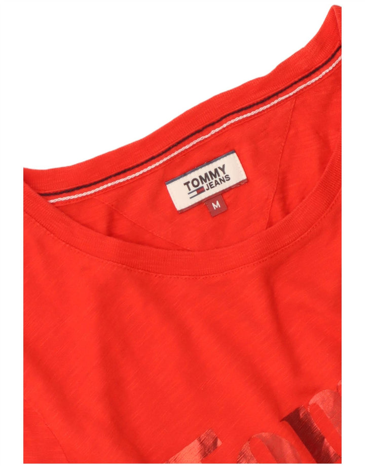 Damska koszulka graficzna Tommy Hilfiger Top UK 12 Medium Red