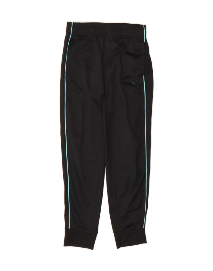 PUMA Girls Tracksuit Trousers Joggers 6-7 Years  Black Polyester Vintage Puma and Second-Hand Puma from Messina Hembry 