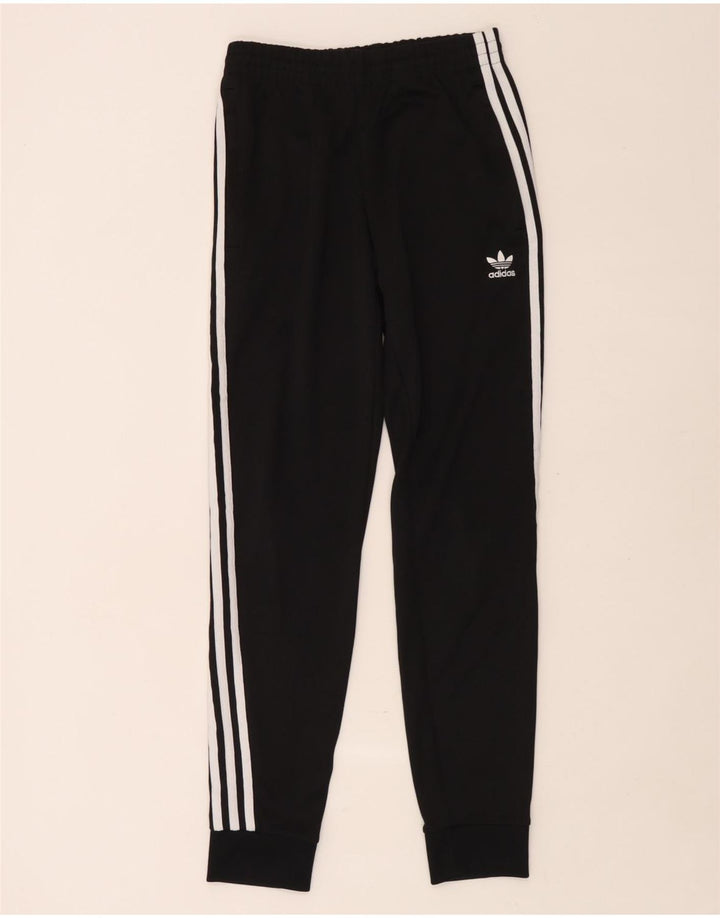 Męskie spodnie dresowe Adidas, małe, czarne, poliestrowe