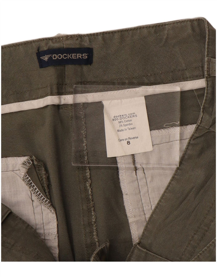 Damskie spodenki cargo Dockers US 8 Medium W30, bawełna khaki