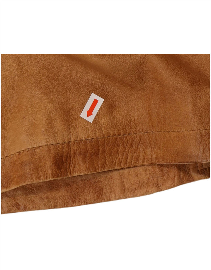 Męska kurtka skórzana A.W.DUNMORE IT 58 4XL Brązowa skóra