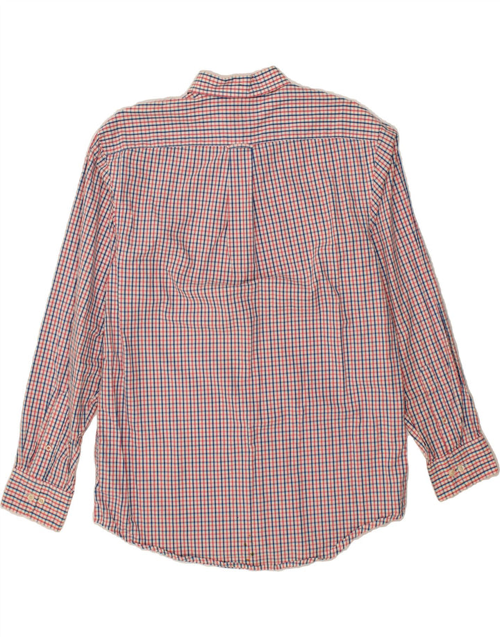 IZOD Mens Shirt Medium Red Check Cotton Vintage Izod and Second-Hand Izod from Messina Hembry 