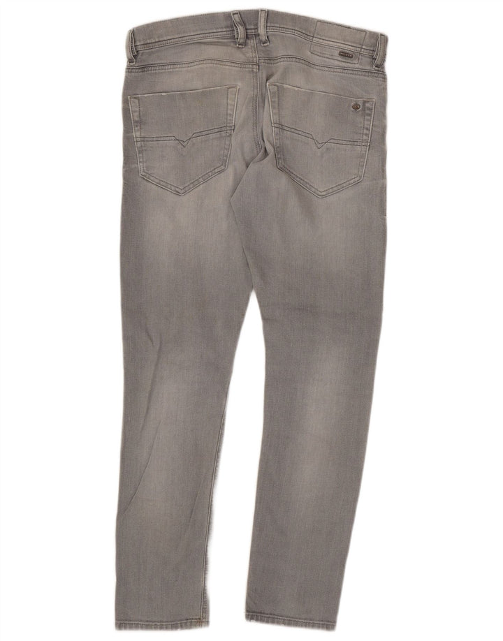 Męskie jeansy Diesel Slim W31 L30 Szara bawełna
