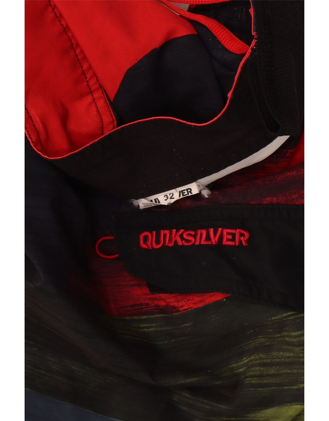 Męskie spodenki kąpielowe Quiksilver z grafiką, średnie, wielokolorowe paski