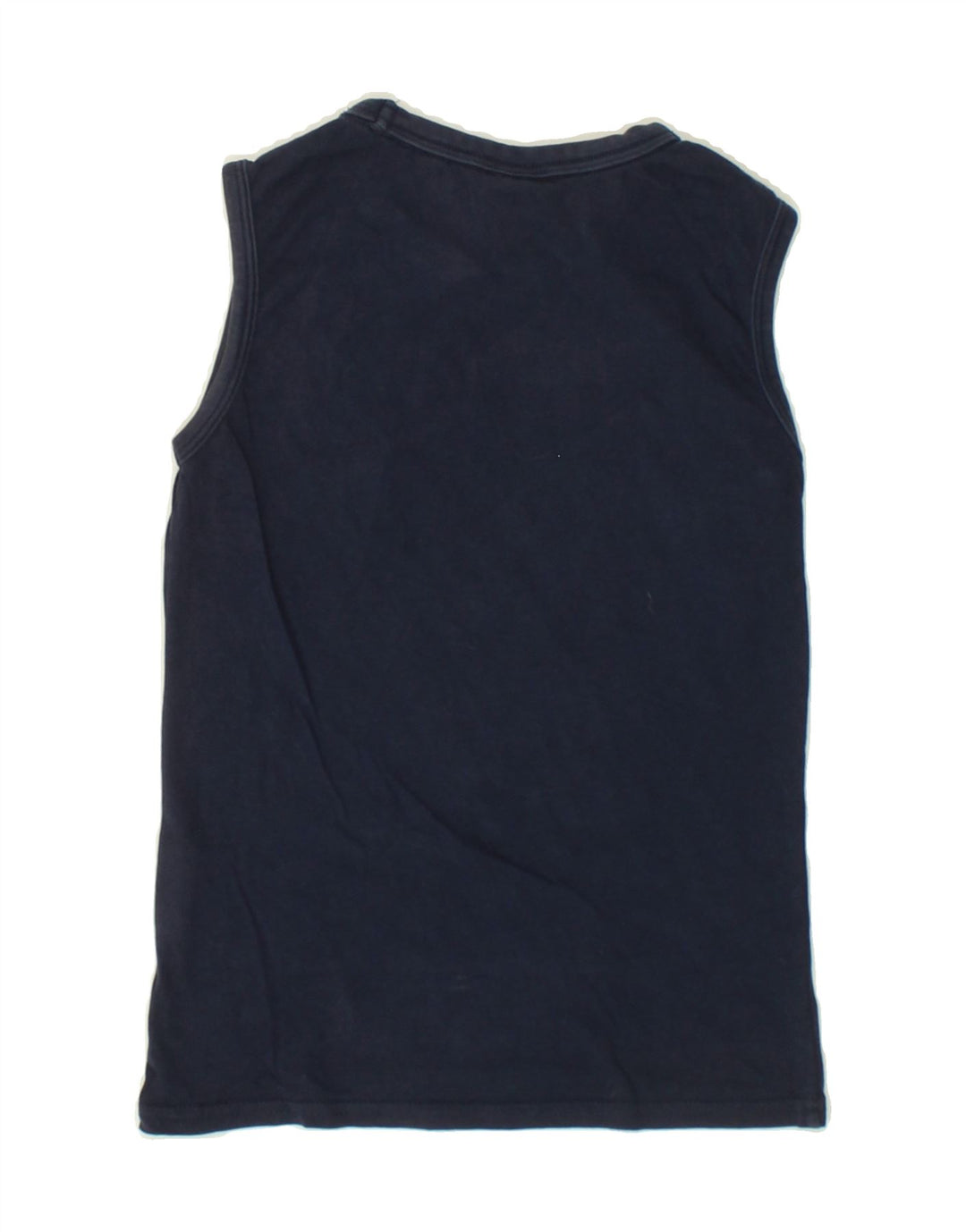 CHAMPION Boys Graphic Vest Top 7-8 Years Small Navy Blue Cotton Vintage Champion and Second-Hand Champion from Messina Hembry 
