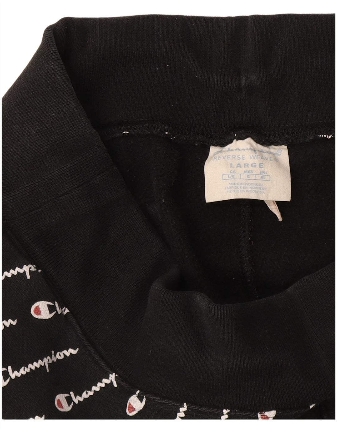 Męskie spodnie dresowe Champion Reverse Weave Graphic, duże, czarne