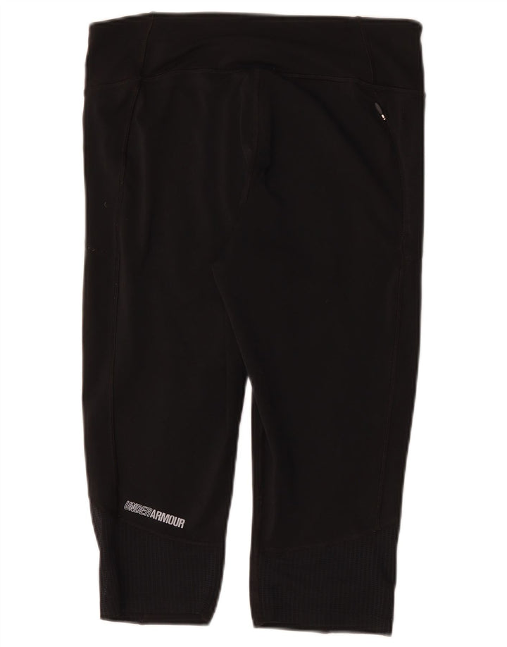 Damskie legginsy Capri Under Armour Graphic UK 14, duże, czarne, poliestrowe