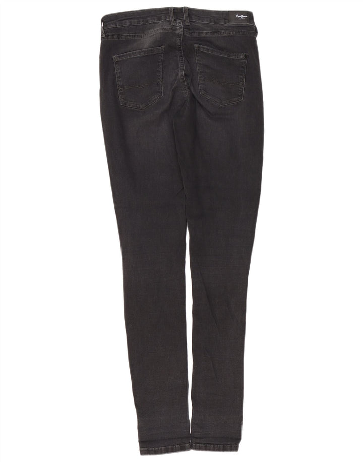 PEPE JEANS Damskie jeansy skinny W29 L32 Czarna bawełna
