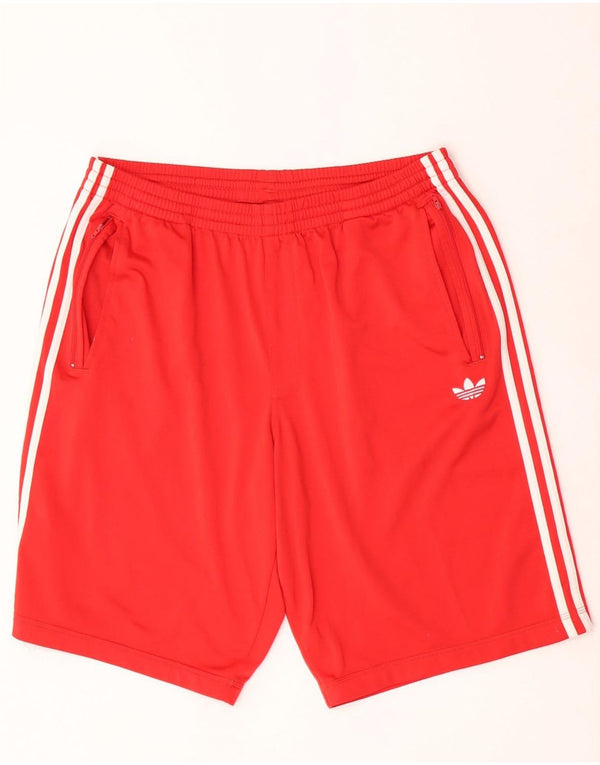 Męskie spodenki sportowe Adidas XL, czerwone, poliestrowe