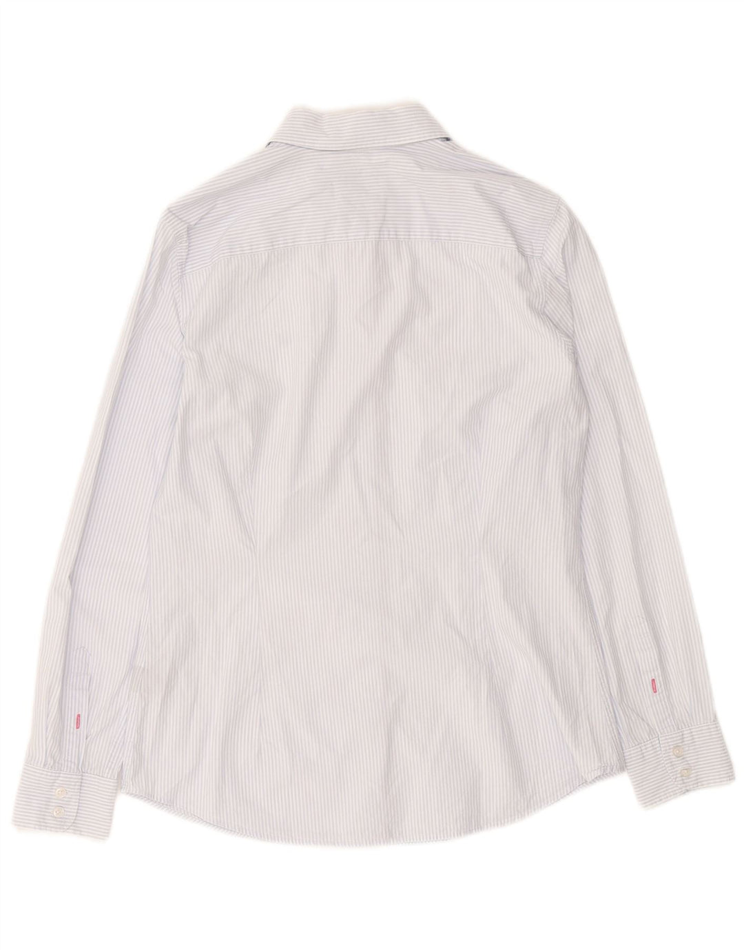 CREW CLOTHING Damska koszula o klasycznym kroju UK 10, w małe, niebieskie paski, bawełniana