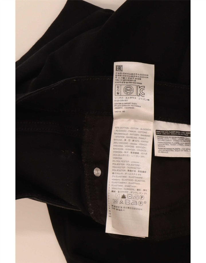 Damskie dżinsy Levi's 715 Bootcut W26 L32 Czarna bawełna