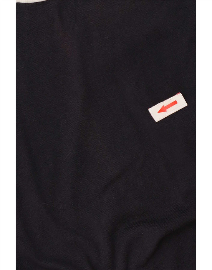 Cos Męski T-shirt Top Średni Granatowy Bawełniany