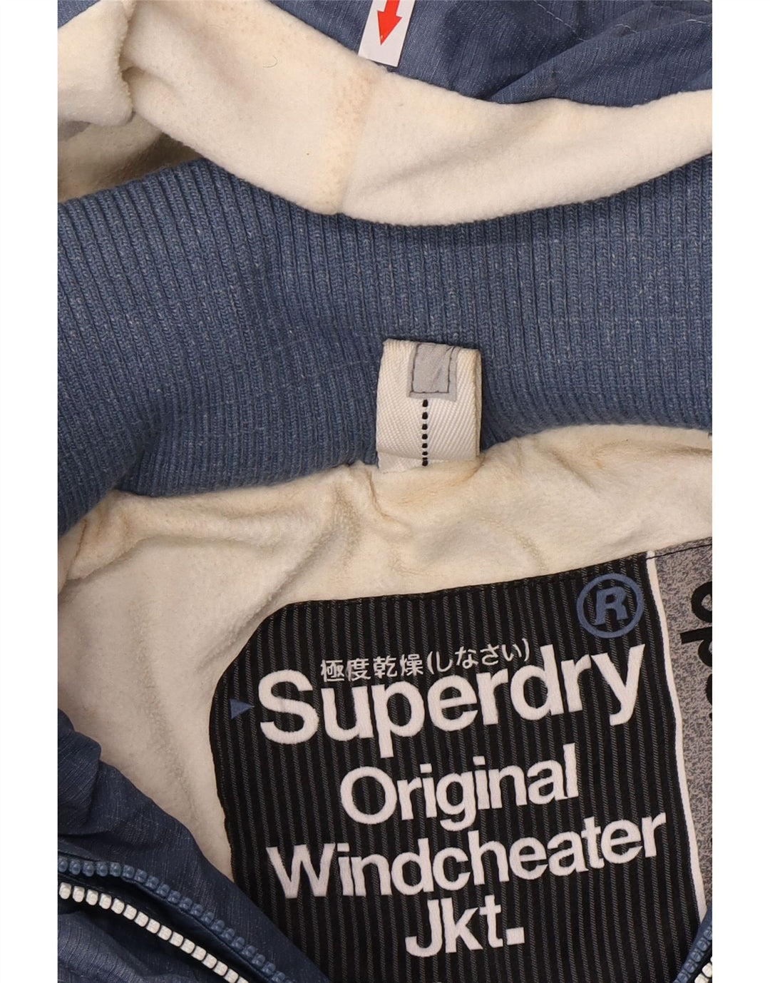 Damska kurtka wiatrówka Superdry Graphic UK 14 Medium Blue