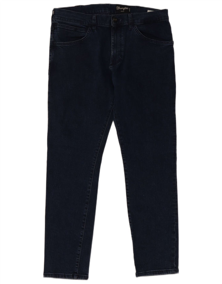 Wrangler Męskie Bryson Skinny Jeans W36 L30 Niebieskie bawełniane