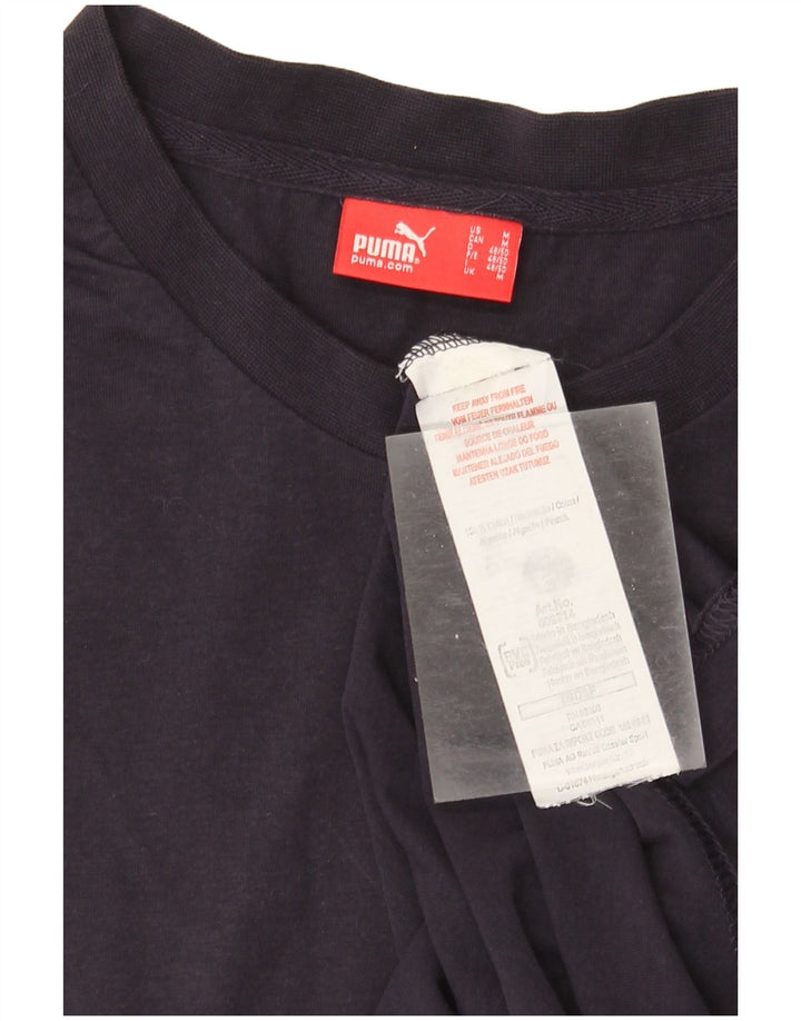T-shirt męski Puma Top, średni, granatowy, bawełniany