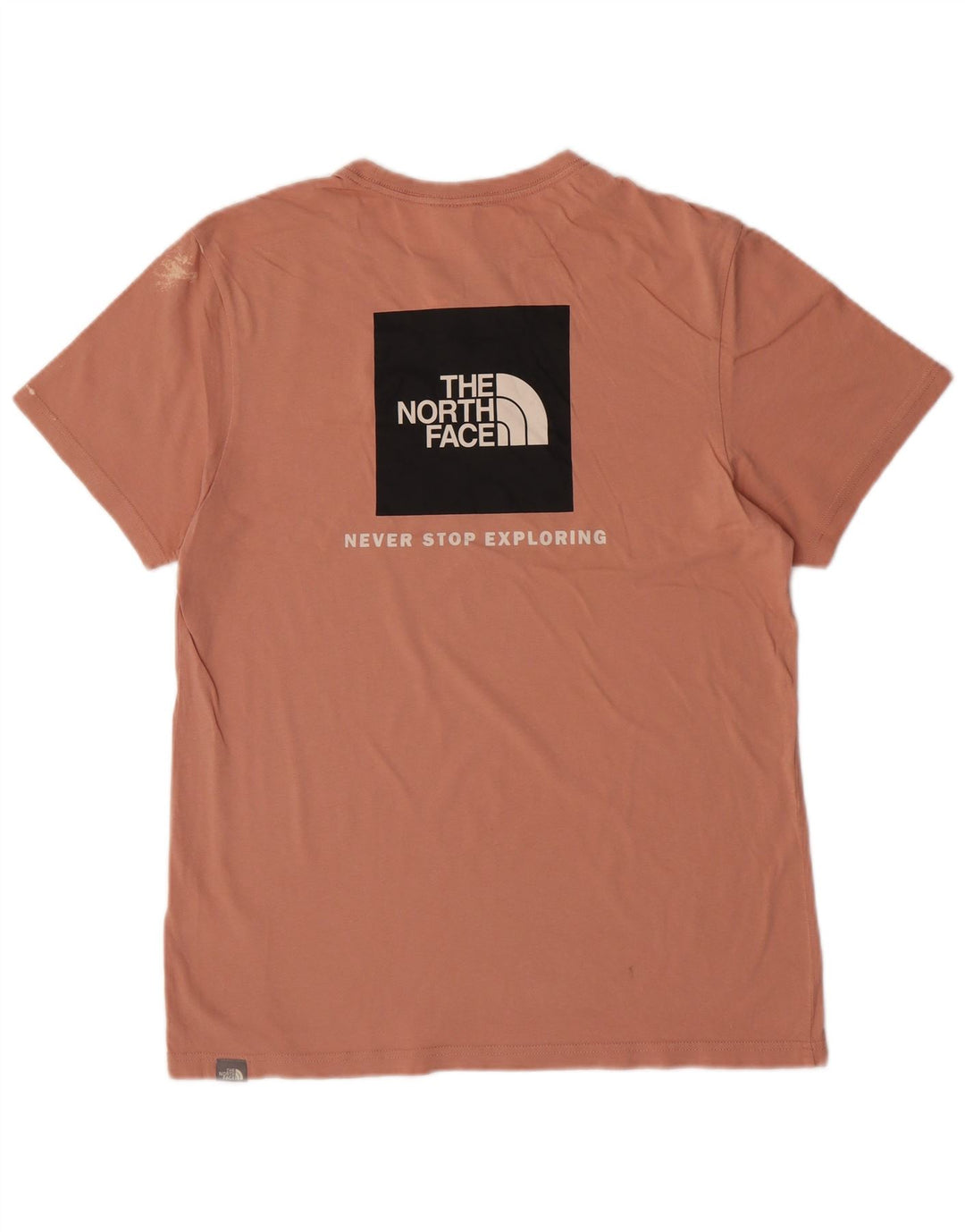 Męski T-shirt z grafiką The North Face, średni, różowy, bawełniany