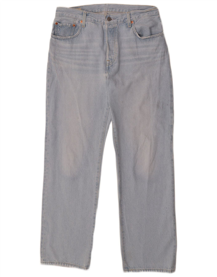 Męskie jeansy Levi's 501 Straight W29 L30 Niebieskie bawełniane