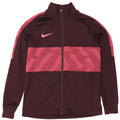Męska kurtka dresowa Nike Dri Fit, średni bordowy, geometryczny poliester