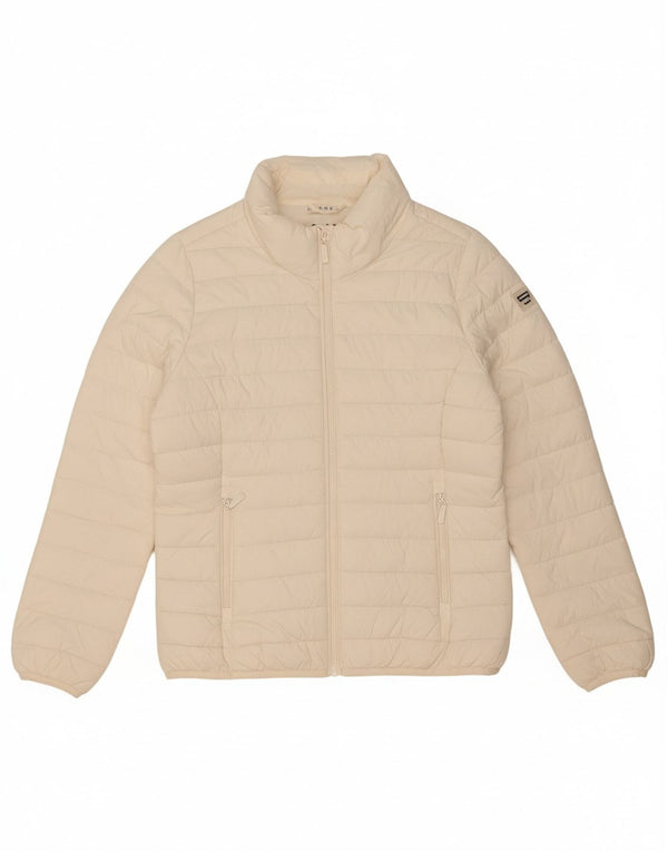 CARRERA Womens Padded Jacket UK 14 Medium White Polyamide