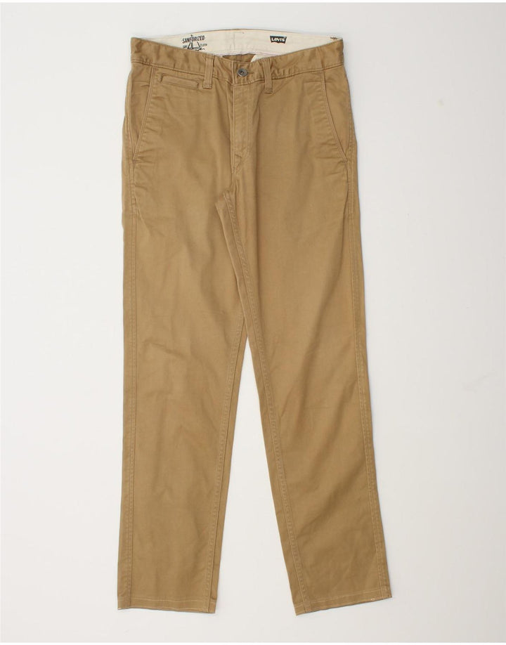 Męskie spodnie typu slim chino Levi's W29 L30 beżowa bawełna