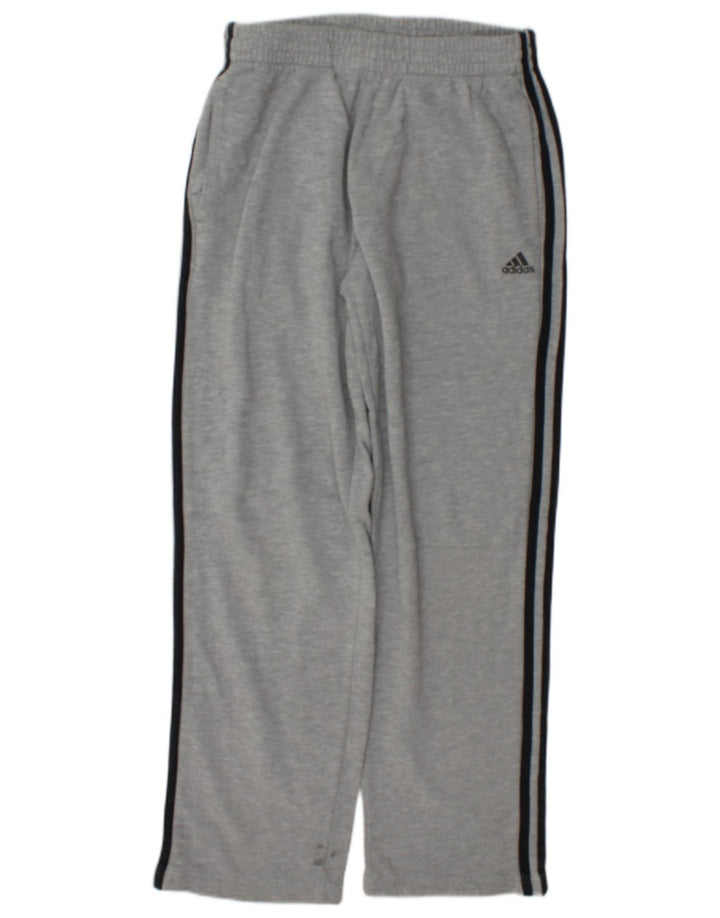 Męskie spodnie dresowe Adidas, małe, szare, bawełniane