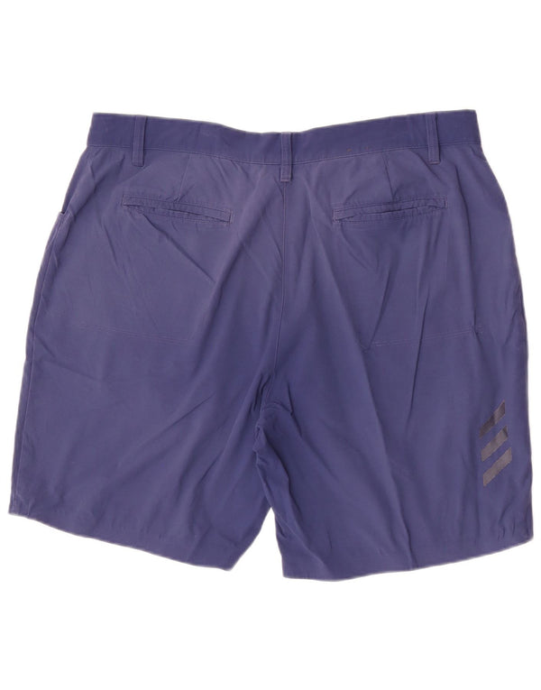 Męskie spodenki codzienne Adidas W36, duże, niebieskie, nylonowe
