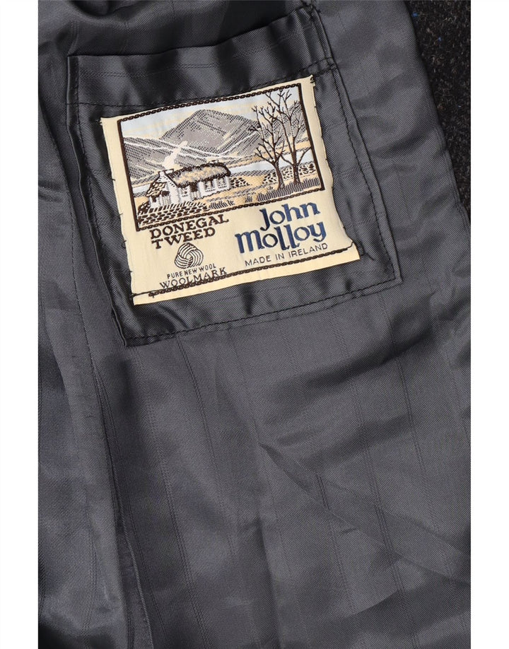 JOHN MOLLOY Damska marynarka Donegal Tweedowa marynarka UK 12, średnioszara