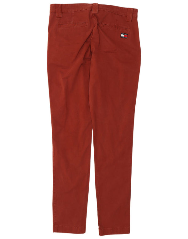 Męskie spodnie Chino Slim Tommy Hilfiger W32 L34 Czerwone bawełniane