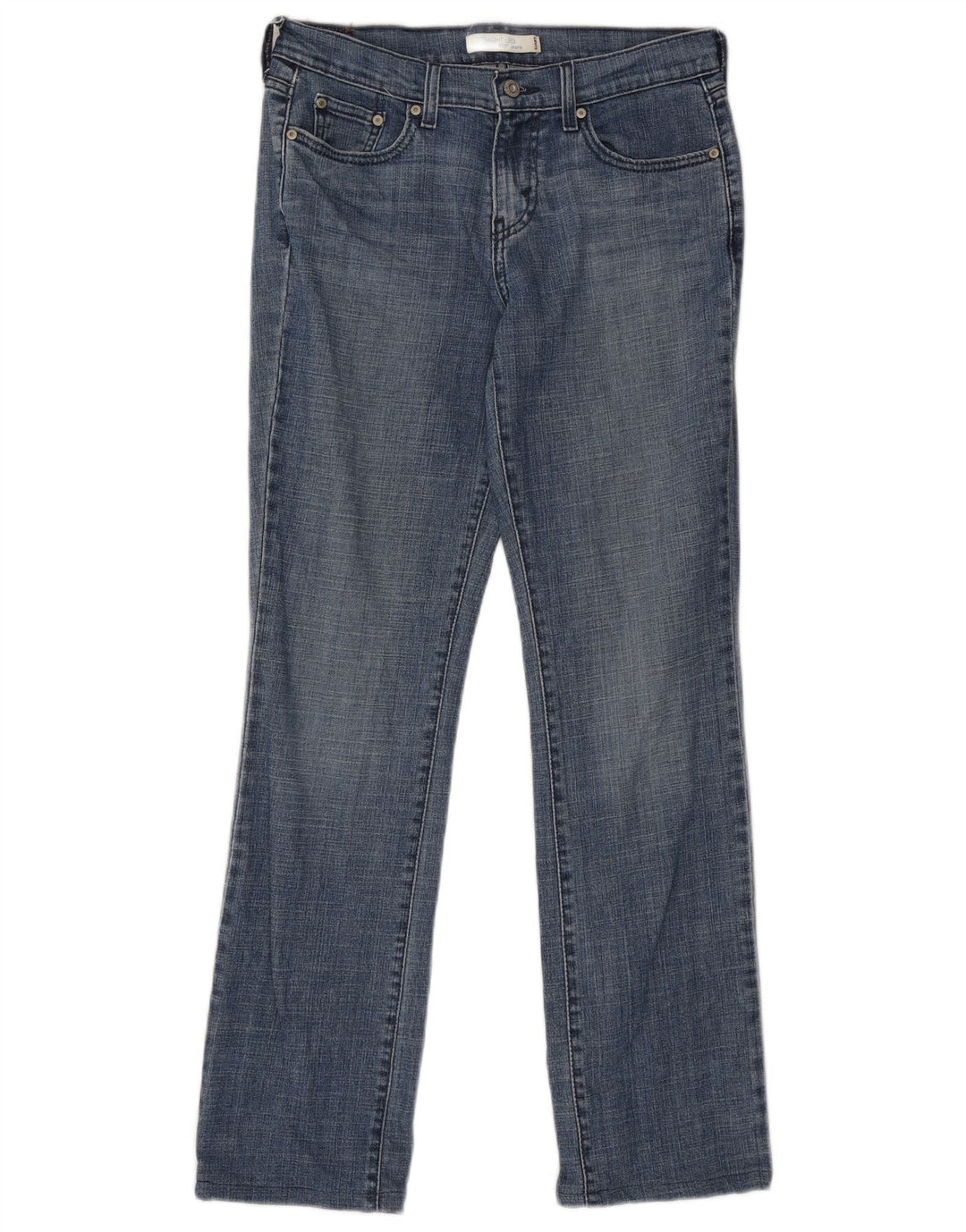 LEVI'S Womens 505 Straight Jeans US 4 Small W30 L30 Blue Cotton