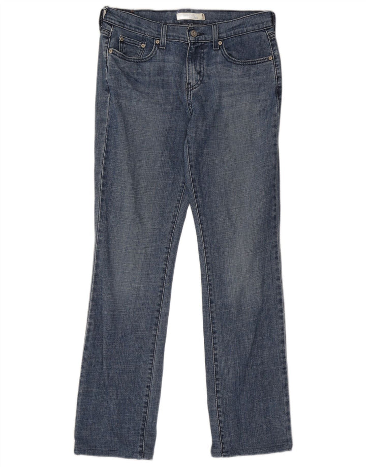 LEVI'S Womens 505 Straight Jeans US 4 Small W30 L30 Blue Cotton