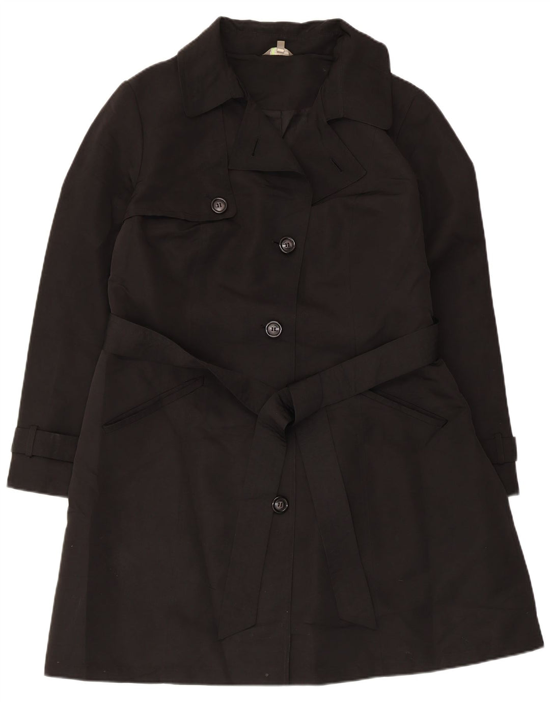 Marks & Spencer Damski trencz UK 18 XL, czarny poliester