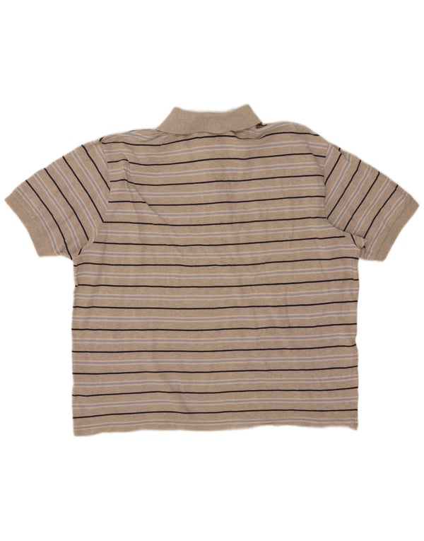Męska koszulka polo Polo Ralph Lauren XL, szara, bawełniana w paski