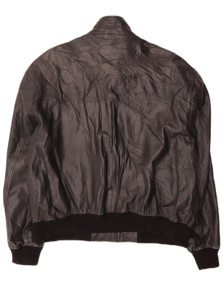 Conbipel Męska skórzana kurtka bomber IT 54 XL Czarna skóra