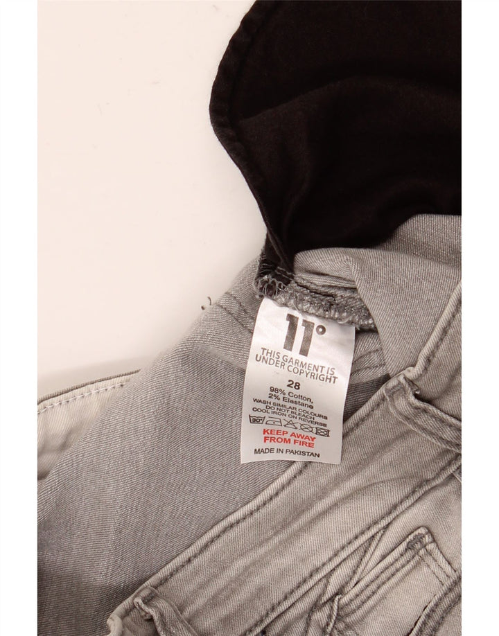 Damskie jeansy skinny Eleven Degrees W28 L30 Szara bawełna