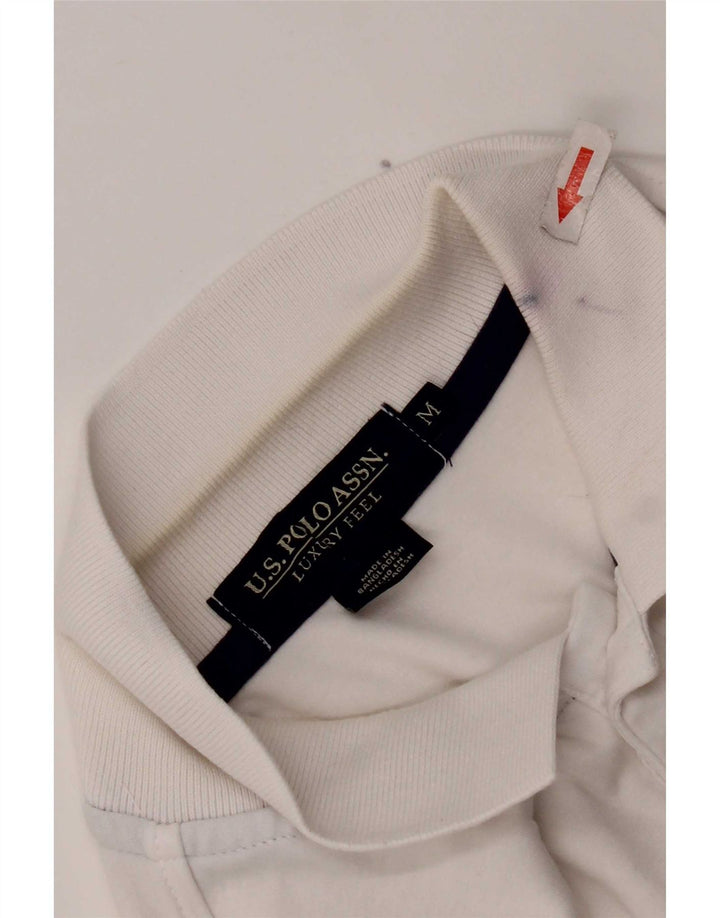 US Polo Assn. Koszula męska, średnia, biała, bawełniana