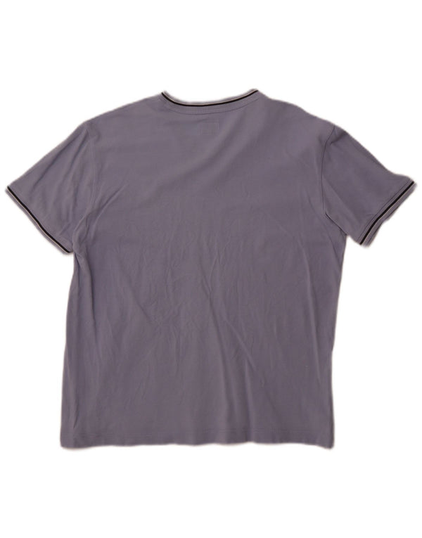 T-shirt damski Calvin Klein Jeans Top UK 18 XL, fioletowa bawełna