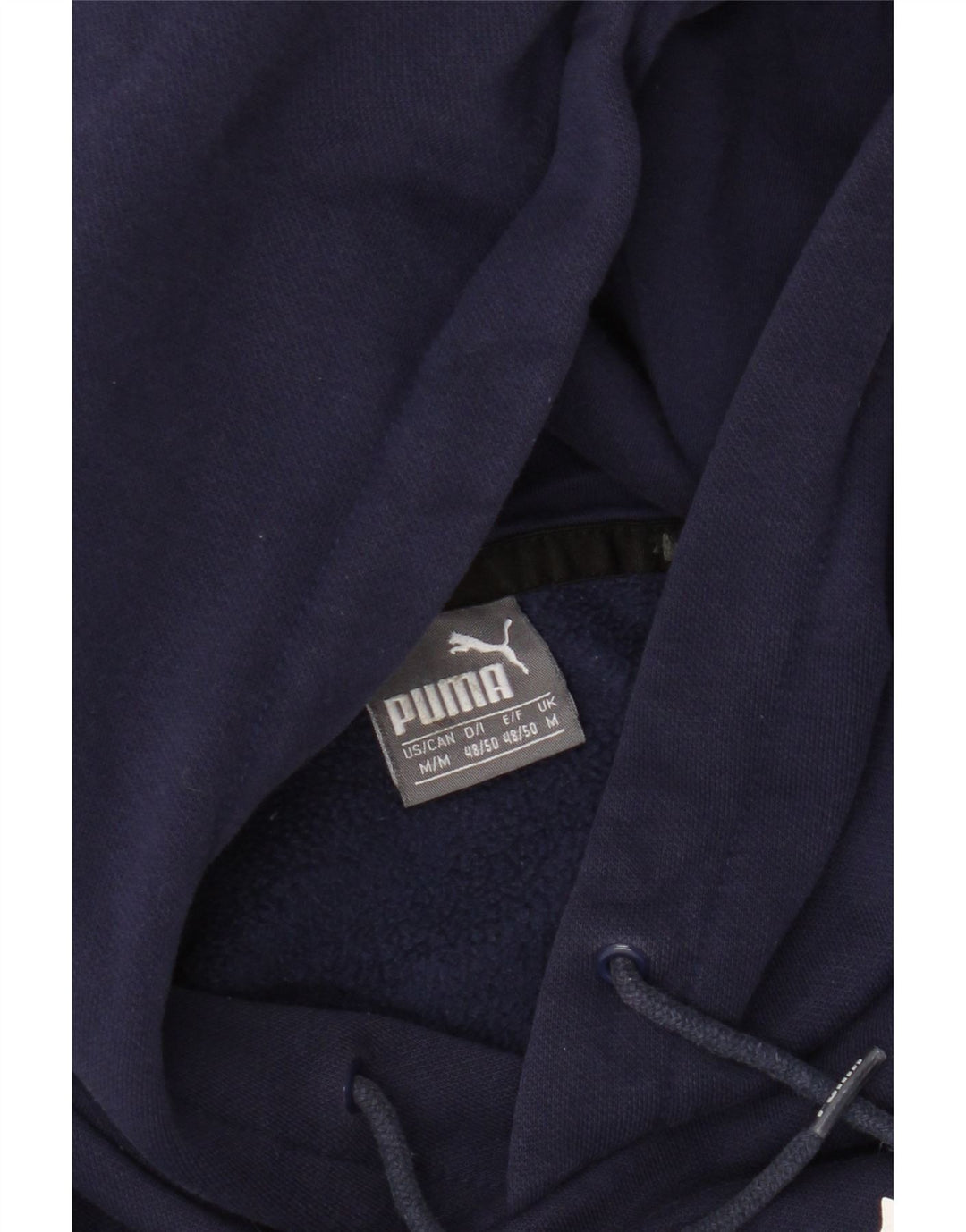 Męski sweter z kapturem Puma z grafiką, średni granatowy, bawełniany