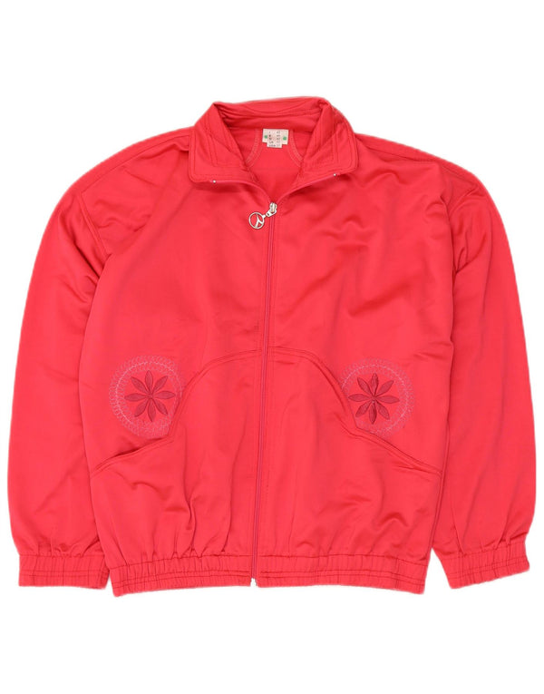 Damska kurtka dresowa DIADORA IT 42, średni czerwony poliester