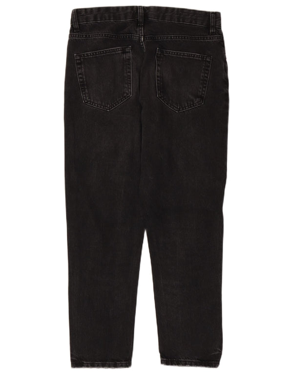 Męskie proste dżinsy Zara EU 38 Small W30 L27 Czarna bawełna
