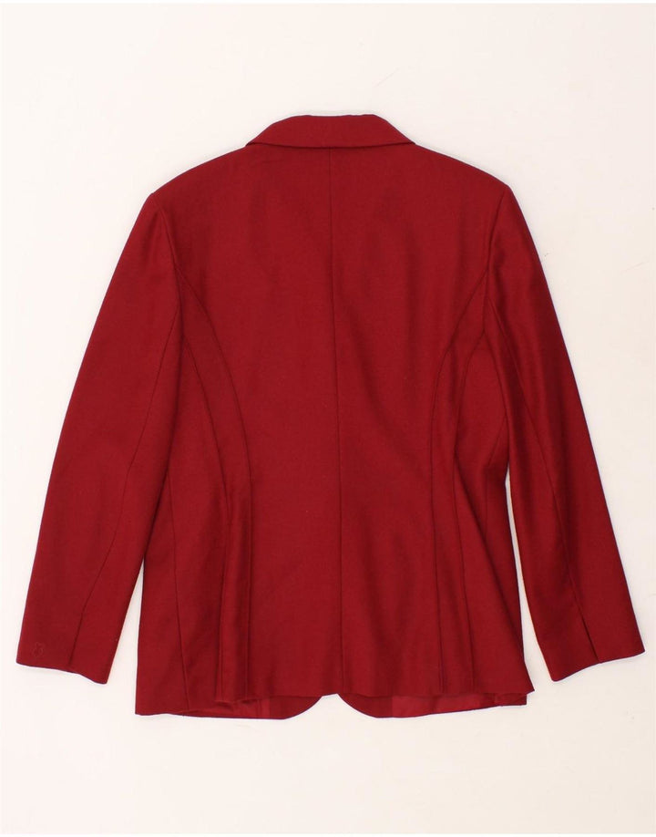 CHOPIN ROMA Womens 3 Button Blazer Jacket IT 50 XL Red New Wool Vintage Chopin Roma and Second-Hand Chopin Roma from Messina Hembry 