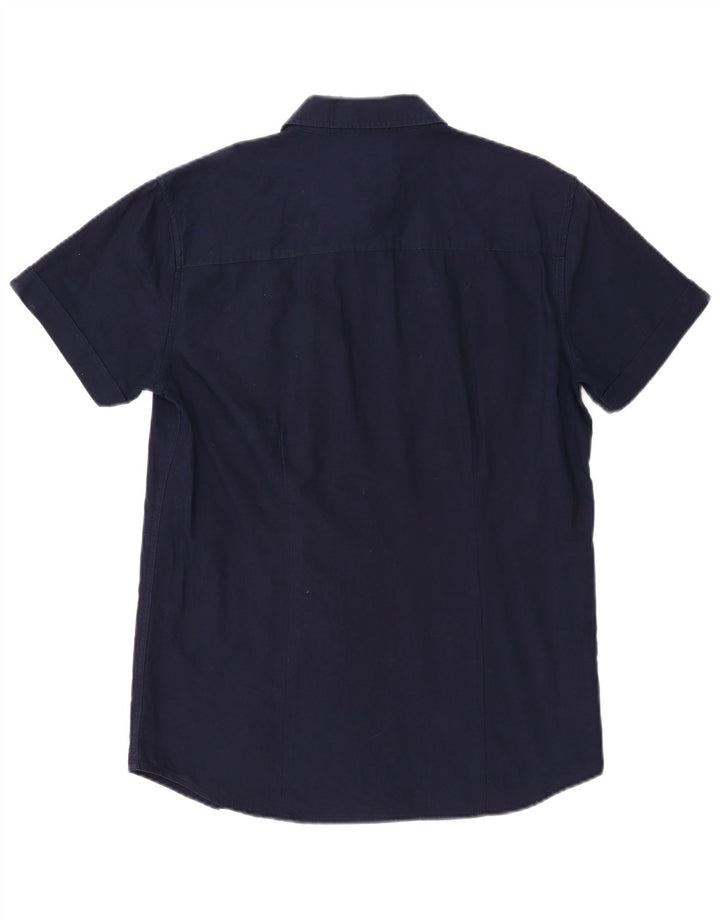 Koszula męska Wrangler Slim Fit, duża, granatowa, bawełniana