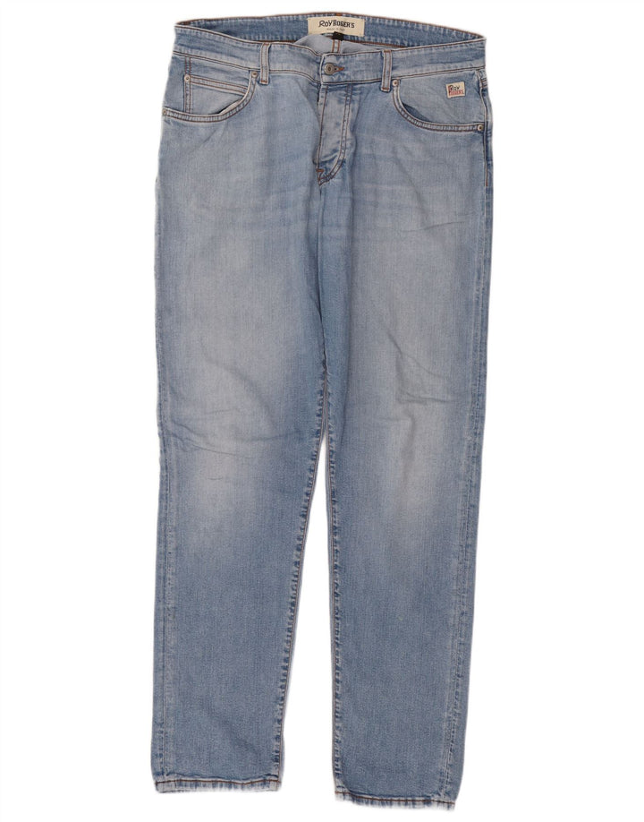 Męskie jeansy slim Roy Rogers W36 L32 Niebieskie bawełniane