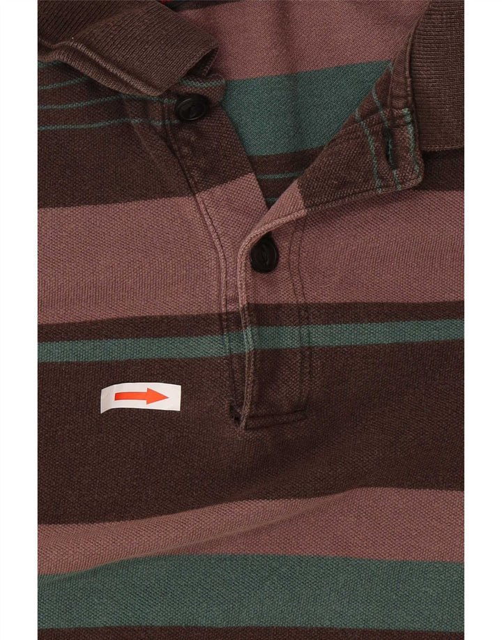 Męska koszulka polo z długim rękawem Levi's, w średnie, wielokolorowe paski